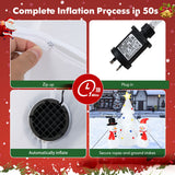 NNECW 185CM Christmas Inflatable Tree with Snowman for Yard & Lawn