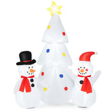 NNECW 185CM Christmas Inflatable Tree with Snowman for Yard & Lawn