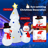 NNECW 185CM Christmas Inflatable Tree with Snowman for Yard & Lawn
