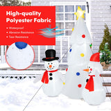 NNECW 185CM Christmas Inflatable Tree with Snowman for Yard & Lawn