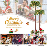 NNECW Pre-Lit Artificial Palm Tree with 100 LED Lights for Christmas