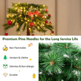 NNECW Pre-Lit Artificial Palm Tree with 100 LED Lights for Christmas