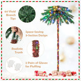 NNECW 1.8m Artificial Palm Tree with 64 PVC Branch Tips for Home/Office/Carnival/Christmas