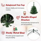 NNECW 1.8M Pre-lit Hinged Christmas Tree with Memory Function & LED Lights