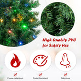 NNECW 1.8M Pre-lit Hinged Christmas Tree with Memory Function & LED Lights