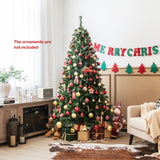 NNECW 1.8M Pre-lit Hinged Christmas Tree with Memory Function & LED Lights