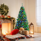 NNECW 1.8M Pre-lit Hinged Christmas Tree with Memory Function & LED Lights