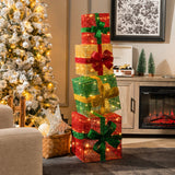 NNECW Light Up Christmas Boxes Decoration for Home & Garden