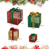 NNECW Light Up Christmas Boxes Decoration for Home & Garden