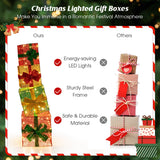 NNECW Light Up Christmas Boxes Decoration for Home & Garden