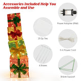 NNECW Light Up Christmas Boxes Decoration for Home & Garden
