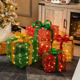 NNECW Light Up Christmas Boxes Decoration for Home & Garden