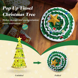 NNECW 1.41M Pop-up Christmas Tree with 110 Warm Lights & Tree Top Star