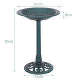 NNECW Outdoor Pedestal Bird Feeder Base for Courtyard