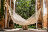 NNEDSZ Size Mayan Legacy Cotton Mexican Hammock in Cream Colour