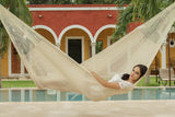 NNEDSZ Size Mayan Legacy Cotton Mexican Hammock in Cream Colour