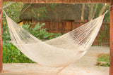NNEDSZ Size Mayan Legacy Cotton Mexican Hammock in Cream Colour