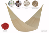 NNEDSZ Size Mayan Legacy Cotton Mexican Hammock in Cream Colour