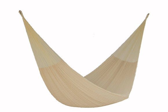 NNEDSZ Size Mayan Legacy Cotton Mexican Hammock in Cream Colour