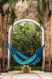 NNEDSZ Size Mayan Legacy Cotton Mexican Hammock in Oceanica Colour