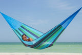 NNEDSZ Size Mayan Legacy Cotton Mexican Hammock in Oceanica Colour