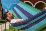 NNEDSZ  Size Mayan Legacy Cotton Mexican Hammock in Oceanica Colour