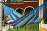 NNEDSZ Size Mayan Legacy Cotton Mexican Hammock in Oceanica Colour