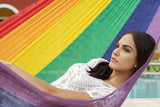 NNEDSZ Mayan Legacy Cotton Mexican Hammock in Rainbow colour