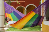 NNEDSZ Mayan Legacy Cotton Mexican Hammock in Rainbow colour