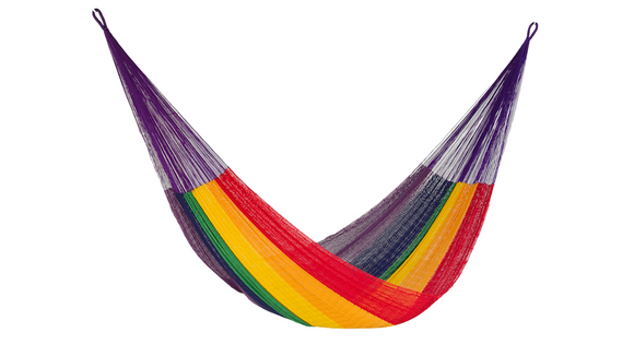 NNEDSZ Mayan Legacy Cotton Mexican Hammock in Rainbow colour