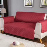NNEIDS Couch Covers Protector Slipcovers 2 Seater Reversible Black/Red