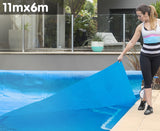 NNEDPE 500 Micron Solar Swimming Pool Cover 11m x 6.2m - Blue