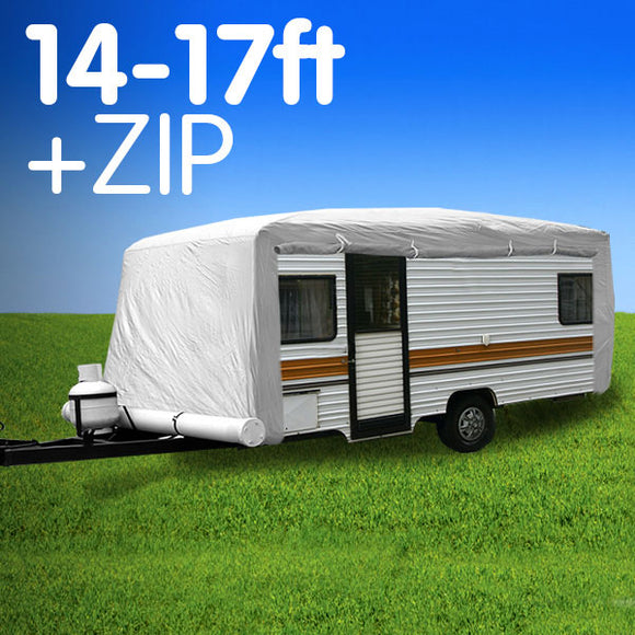 NNEDPE Caravan Cover with zip 14-17 ft