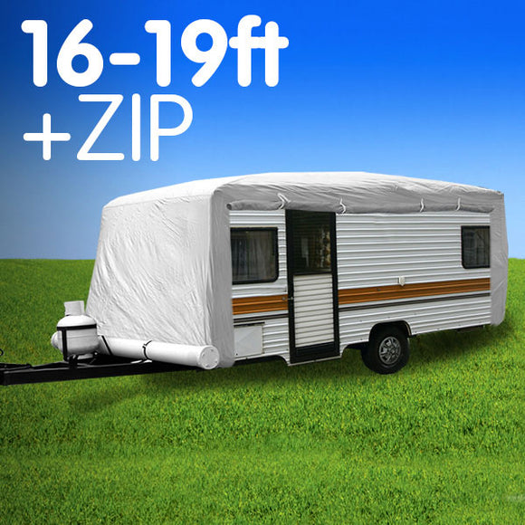 NNEDPE Caravan Cover with zip 16-19 ft