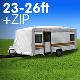 NNEDPE Caravan Cover with zip 23-26 ft