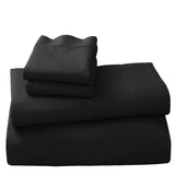 NNEDPE Black Cotton microfibre 500tc 4pc King sheet set