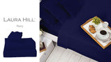 NNEDPE Navy Cotton microfibre 1000TC 4pc Queen sheet set
