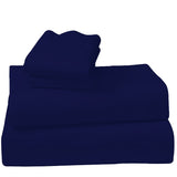 NNEDPE Navy Cotton microfibre 1000TC 4pc Queen sheet set