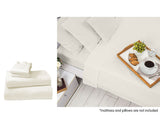 NNEDPE Cotton microfibre 1000TC 4pc King sheet set - Ivory