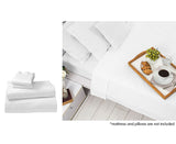 NNEDPE Cotton microfibre 1000TC 4pc Queen sheet set - White