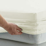 NNEDPE Cotton microfibre 1000TC 4pc Queen sheet set - Ivory