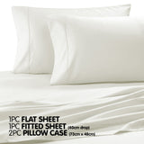 NNEDPE Cotton microfibre 1000TC 4pc Queen sheet set - Ivory