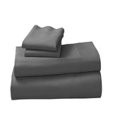 NNEDPE Cotton microfibre 1000TC 4pc Queen sheet set - Pewter