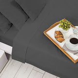 NNEDPE Cotton microfibre 1000TC 4pc Queen sheet set - Pewter