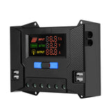 NNEDSZ 30A Solar Charger Controller 12V 24V Battery Panel Regulator 4 USB Output 5V