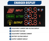 NNEDSZ 30A Solar Charger Controller 12V 24V Battery Panel Regulator 4 USB Output 5V