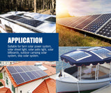 NNEDSZ 30A Solar Charger Controller 12V 24V Battery Panel Regulator 4 USB Output 5V