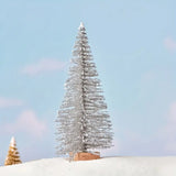 NNETM Set of 8 Pine Needle Christmas Tree Micro Bonsai Decorations