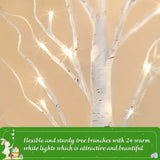 NNETM Easter Twinkling Tree with 24 LED Lights