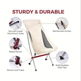 NNETM Portable Camping Chair - Lightweight Foldable Backpack Beach Chair